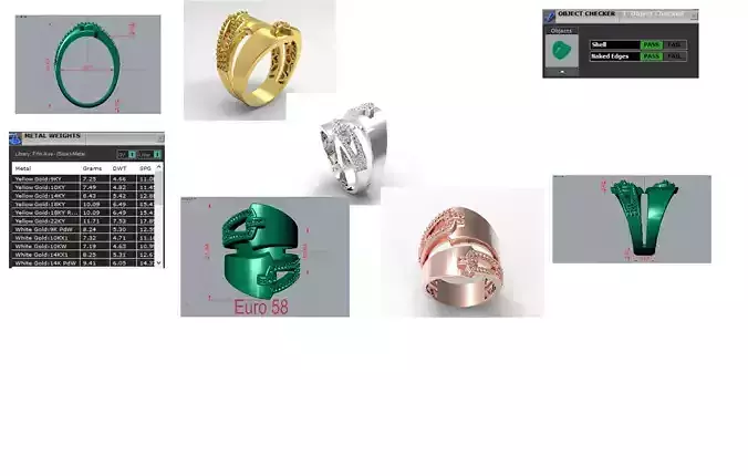 Luxury Jewelry stl 3dm Ring jr00247 3D print model