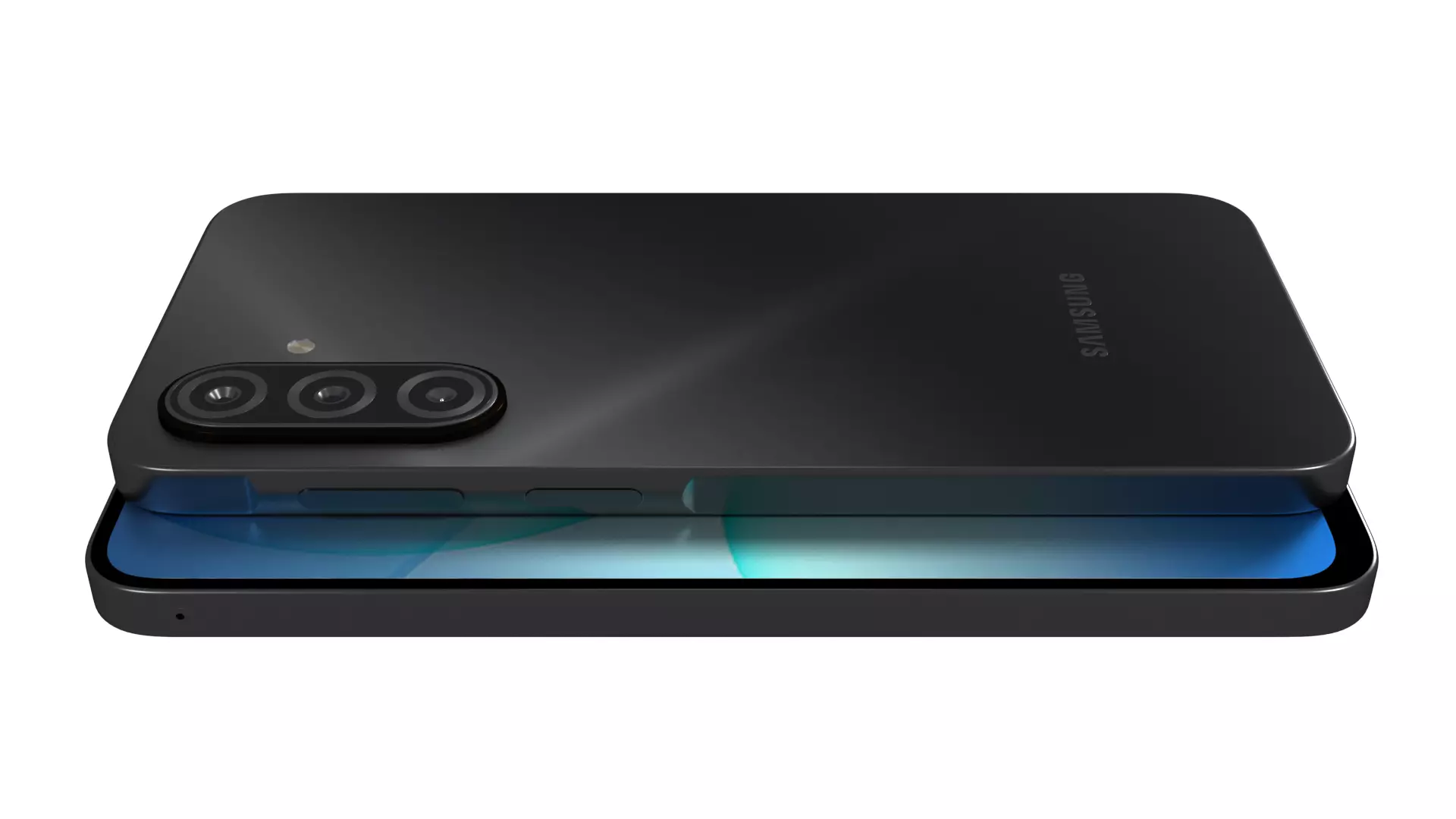 Samsung Galaxy A17 4G Black Low-poly 3D model_12