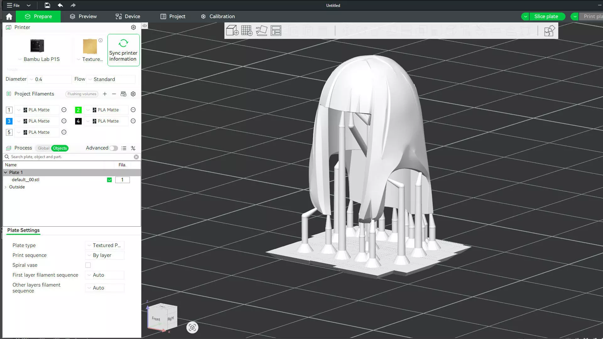 Custom3Dprint Minifigure Accessory - Minifigure Hair S2 - 040 3D print model_3