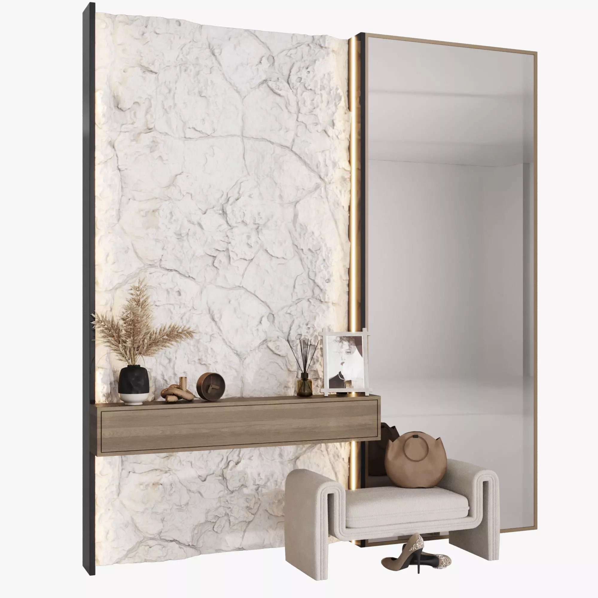 Hallway composition 14 3D model_1