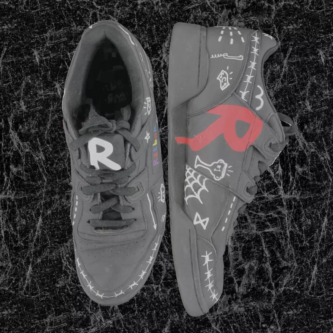 REEBOK WORKOUT x TROUBLE ANDREW 3D SHOES Low-poly 3D model_2