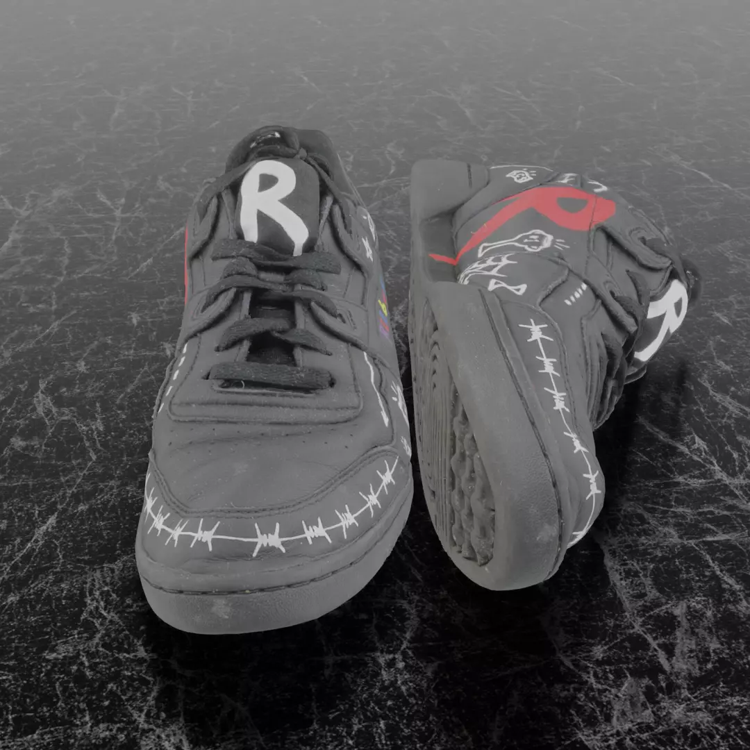 REEBOK WORKOUT x TROUBLE ANDREW 3D SHOES Low-poly 3D model_3