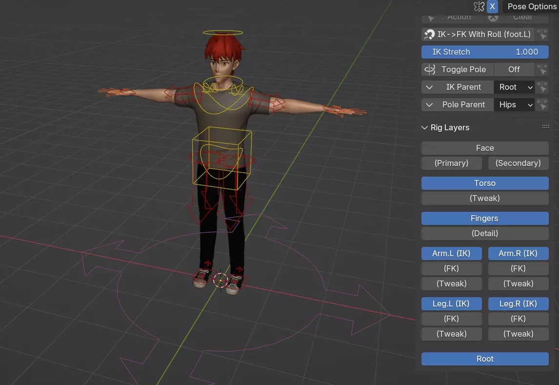Leo Anime Style 3D Character for VTubing games and animations 3D model_2