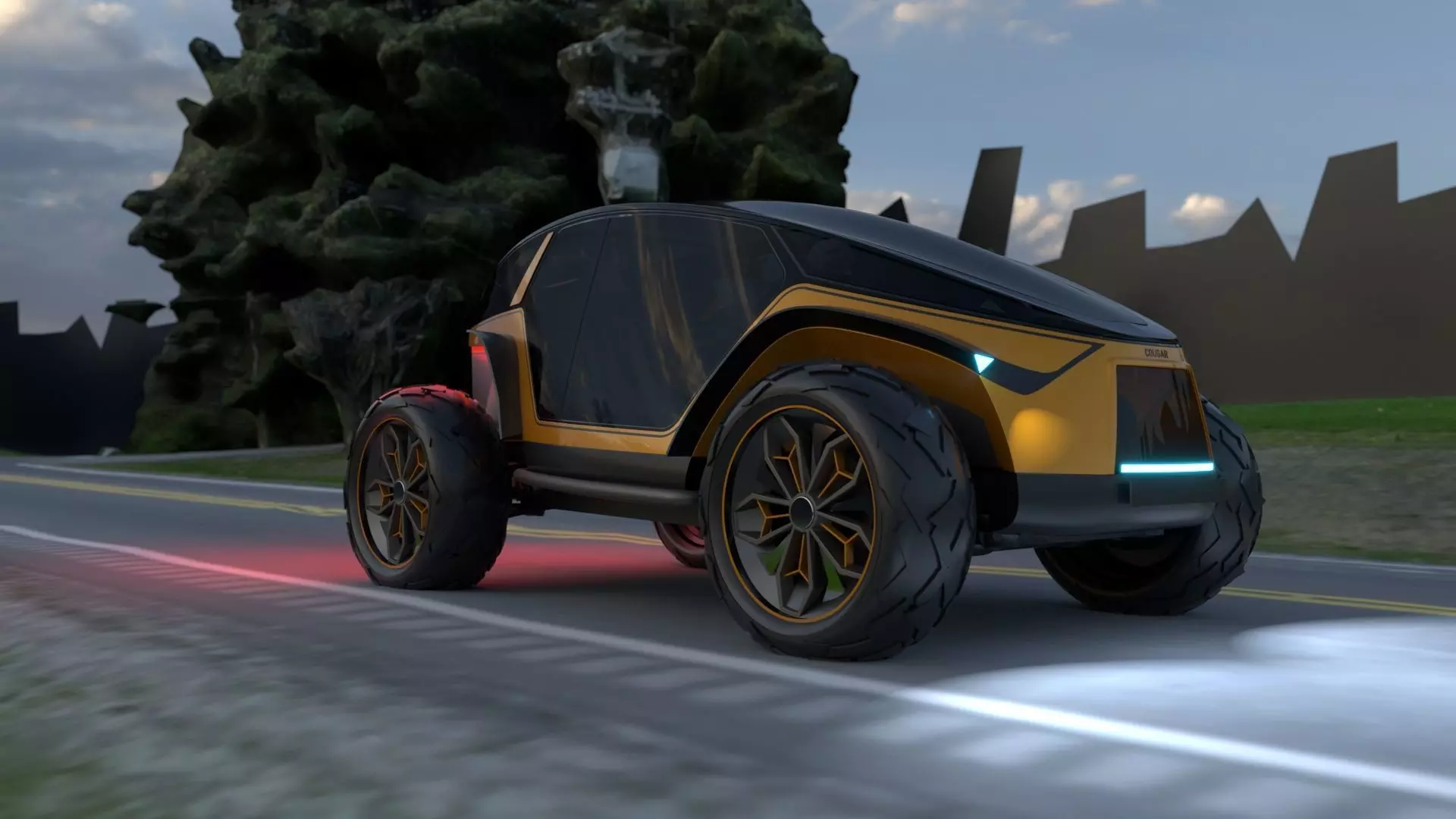 Cougar Concept Car 3D model_4