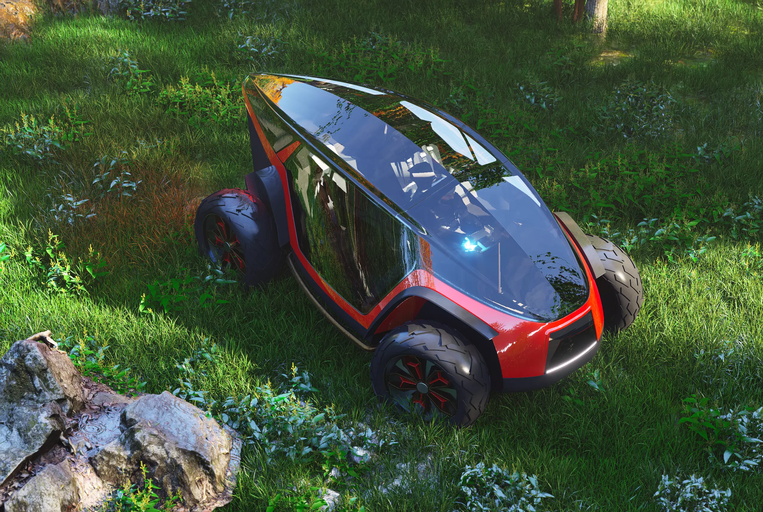 Cougar Concept Car 3D model_0