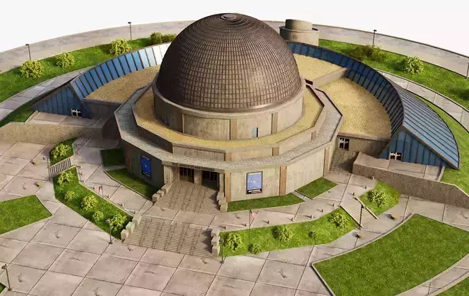 Adler Planetarium 3D model 7