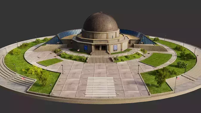 Adler Planetarium 3D model 2