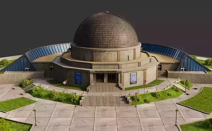 Adler Planetarium 3D model 4