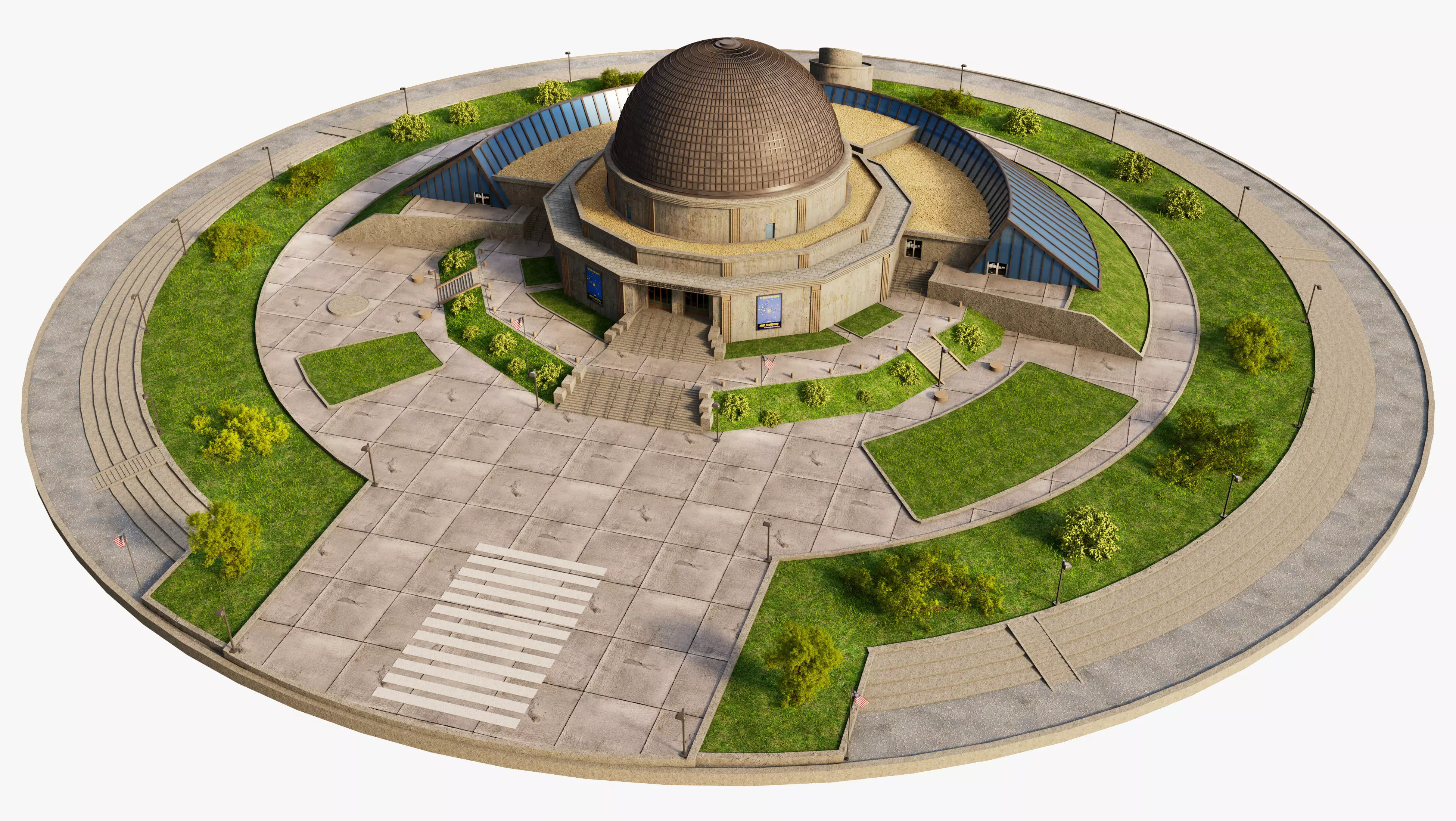 Adler Planetarium 3D model_4