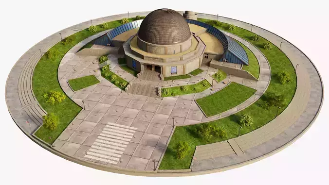 Adler Planetarium 3D model 5