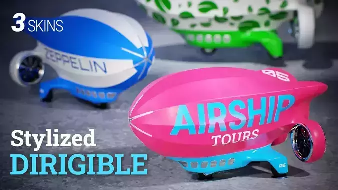 Stylized Dirigible Toy