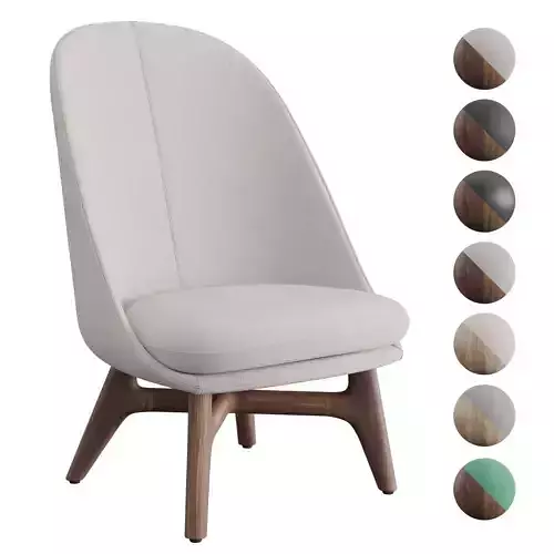 De La Espada - Neri and Hu Solo Lounge Chair 751 - 