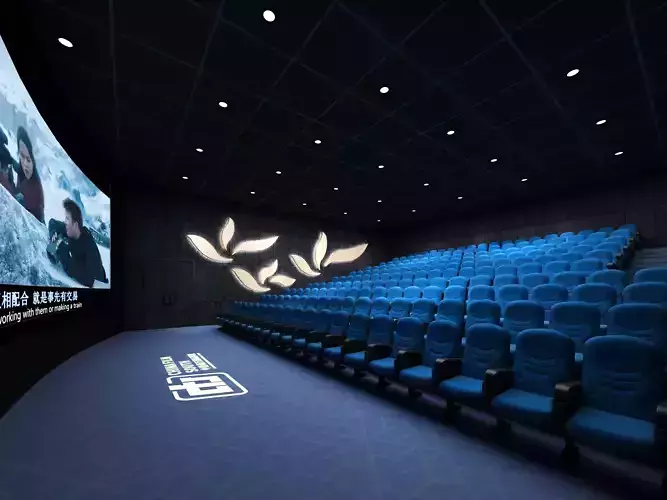cinema Low-poly 3D model