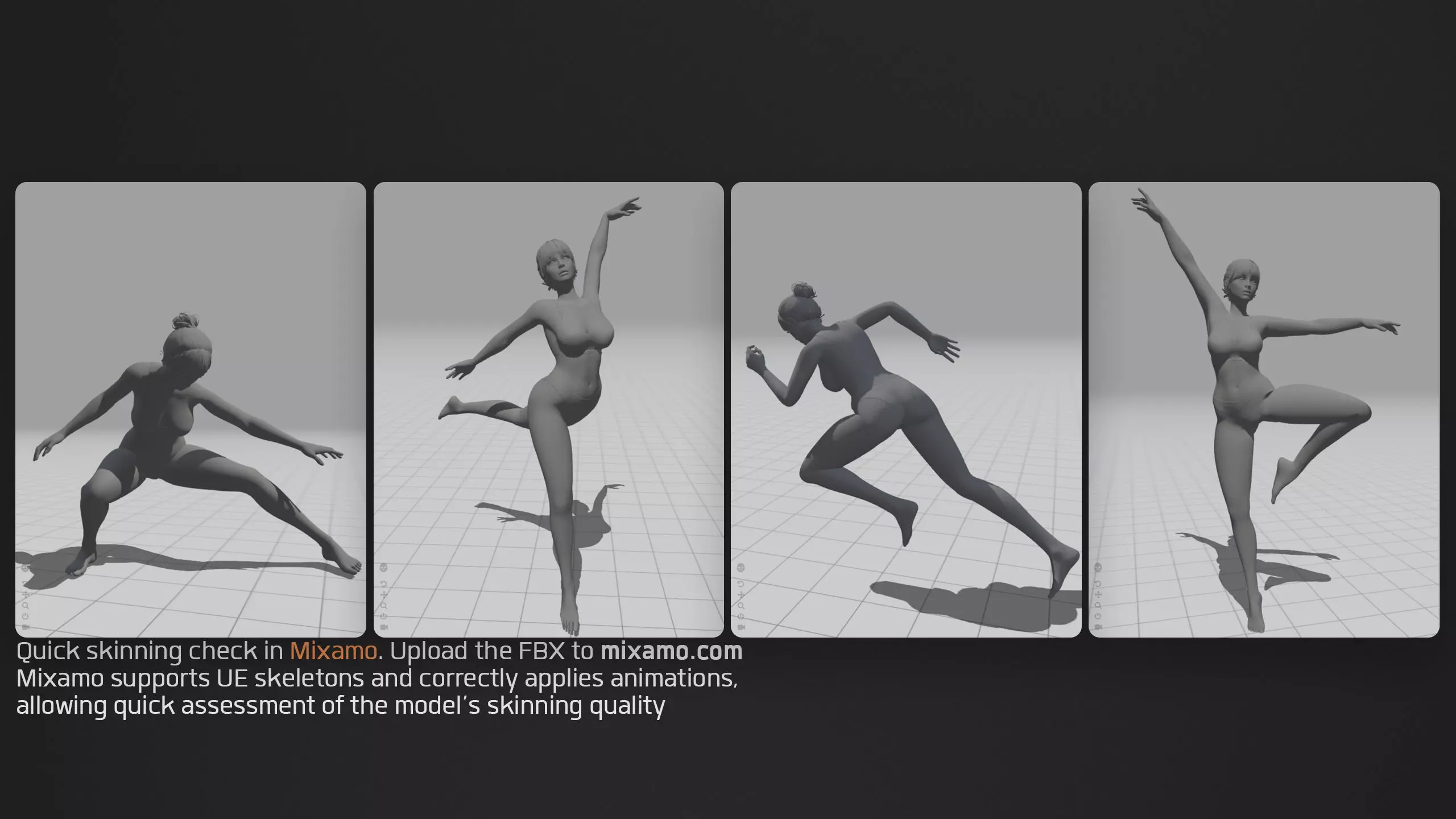 Advanced High Poly Female Basemesh - Body 01 3D model_24