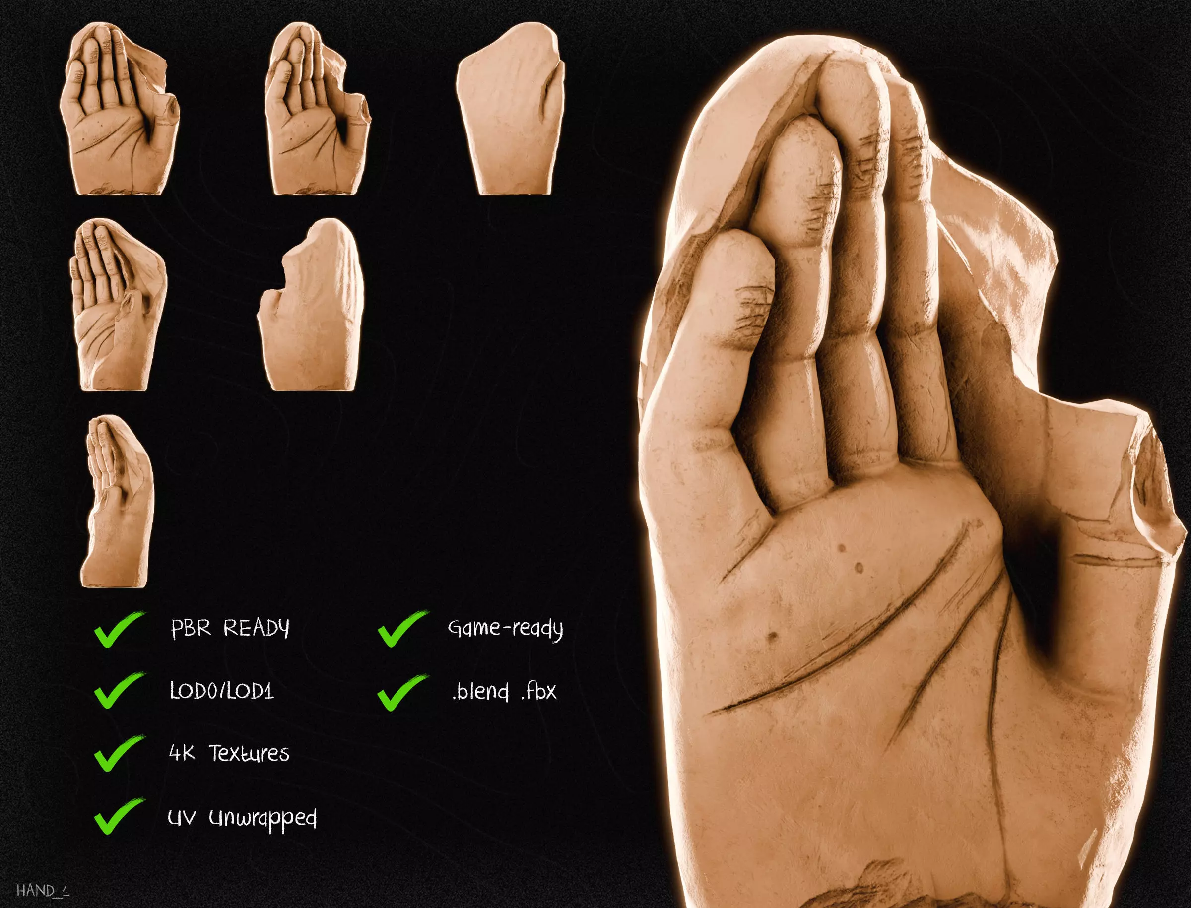 Nepal Buddhist Sculptures And Artifacts 3D Model Collection Low-poly 3D model_46