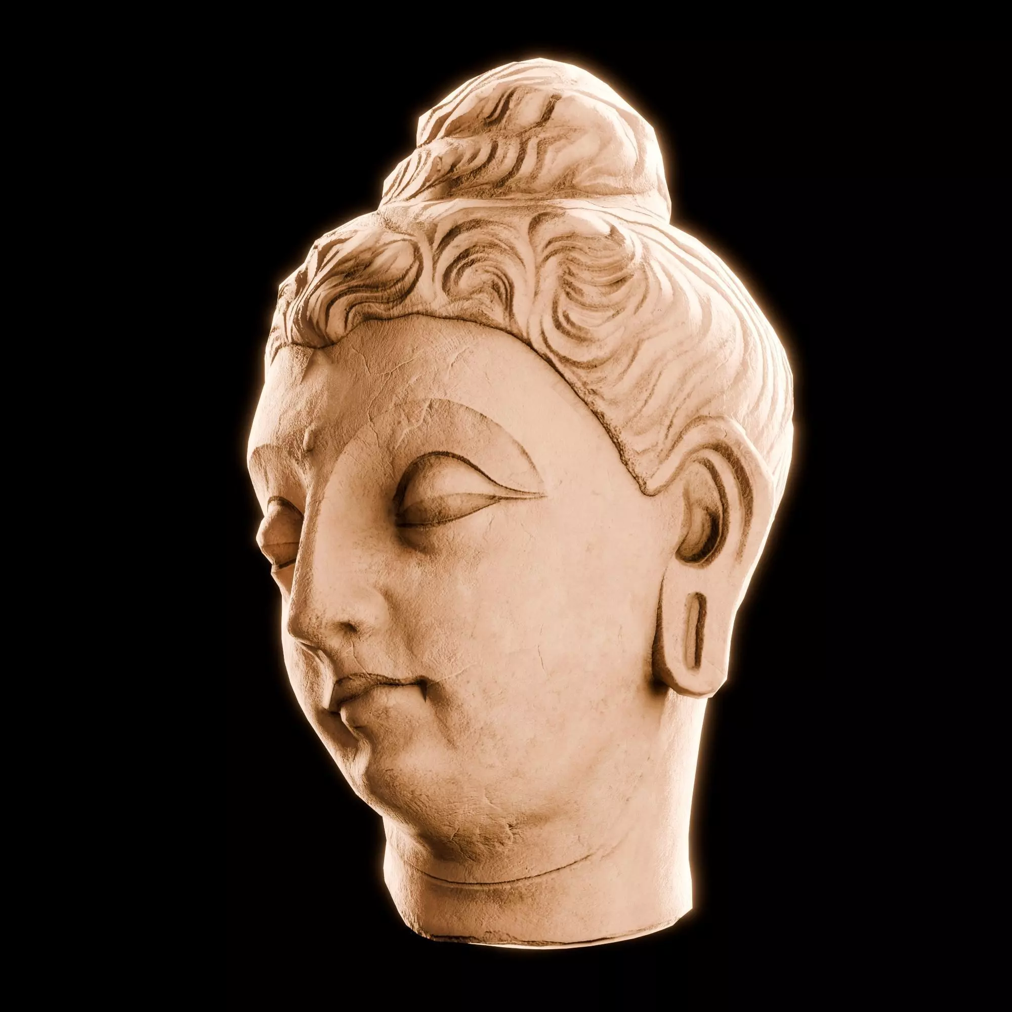 Nepal Buddhist Sculptures And Artifacts 3D Model Collection Low-poly 3D model_23