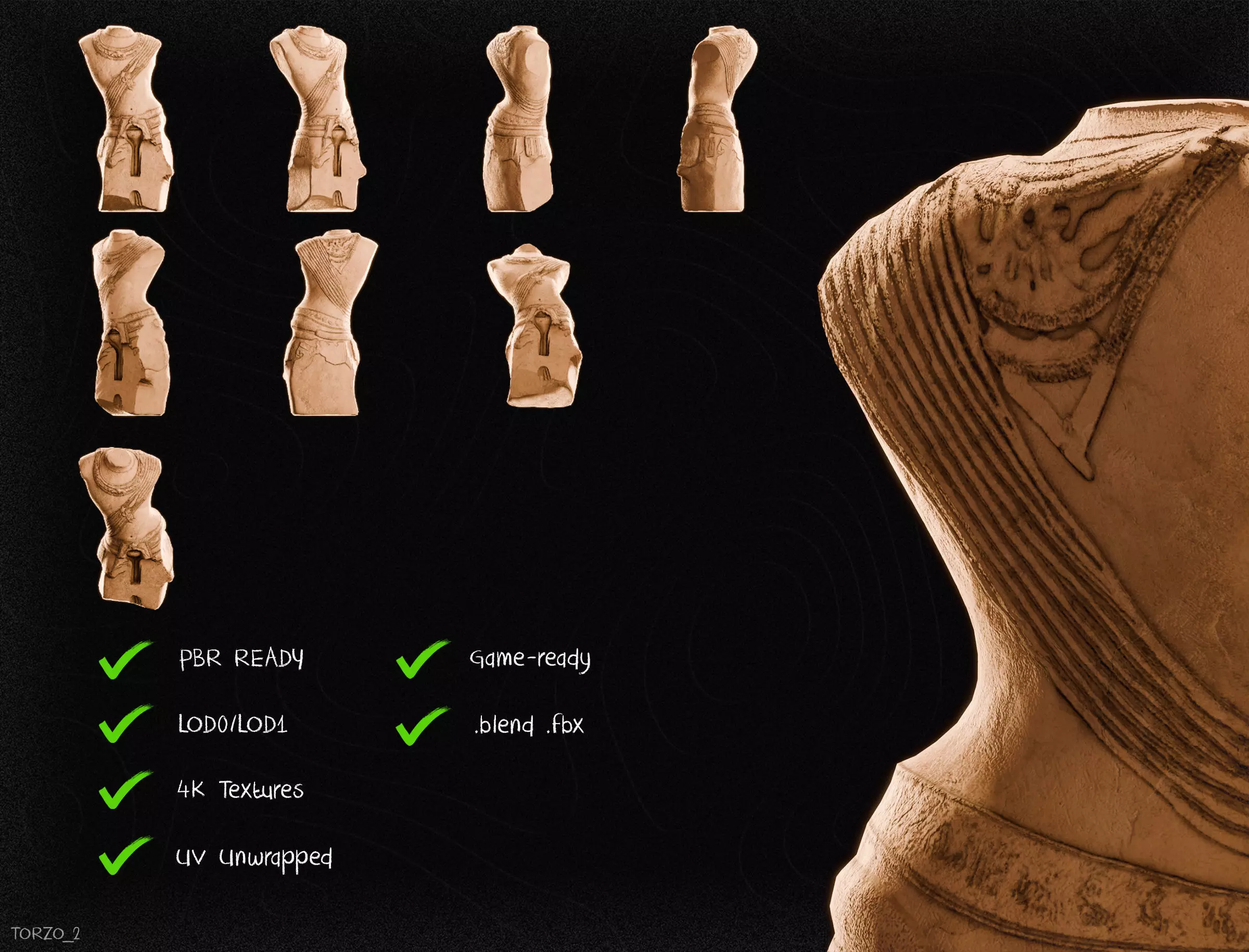 Nepal Buddhist Sculptures And Artifacts 3D Model Collection Low-poly 3D model_66