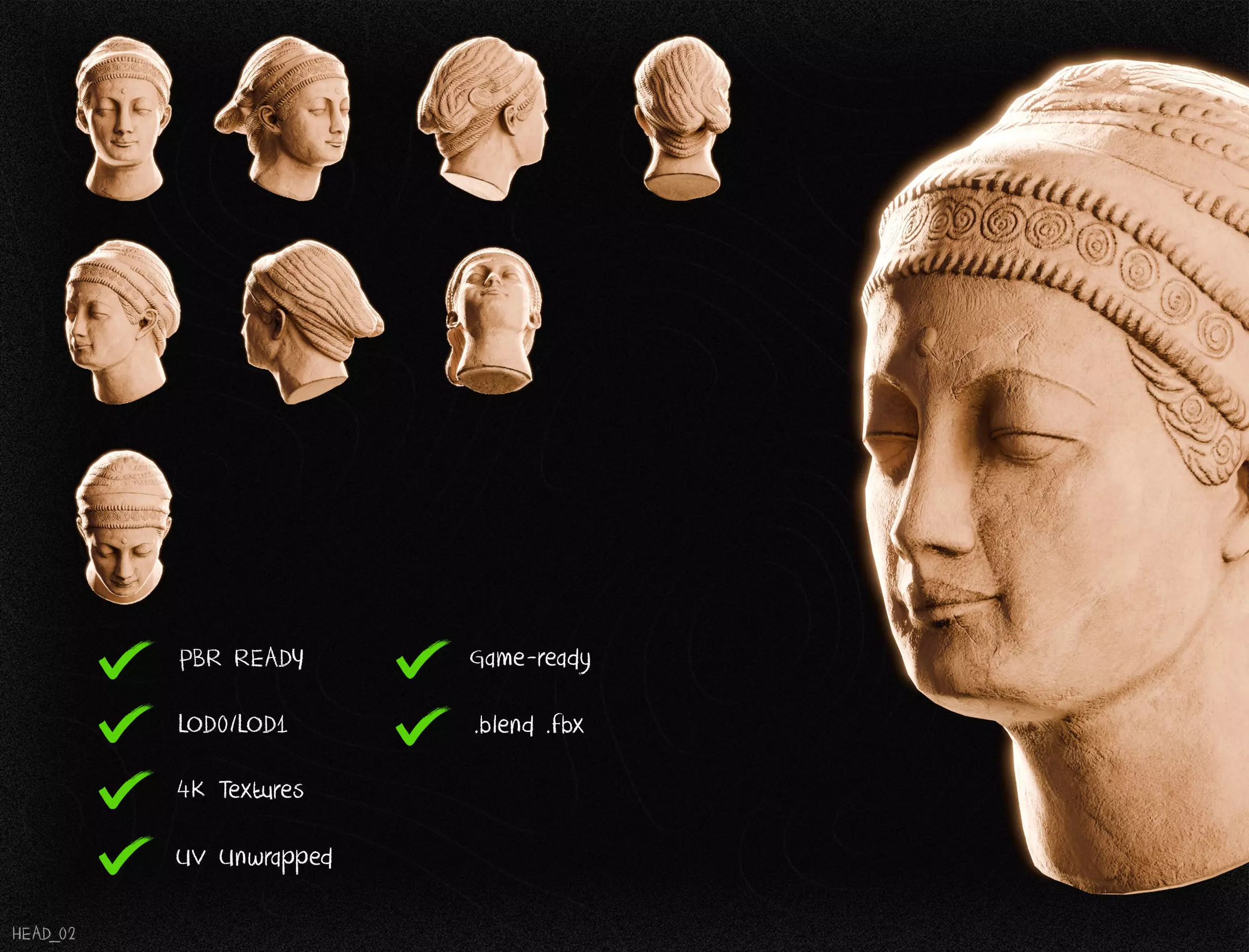Nepal Buddhist Sculptures And Artifacts 3D Model Collection Low-poly 3D model_72