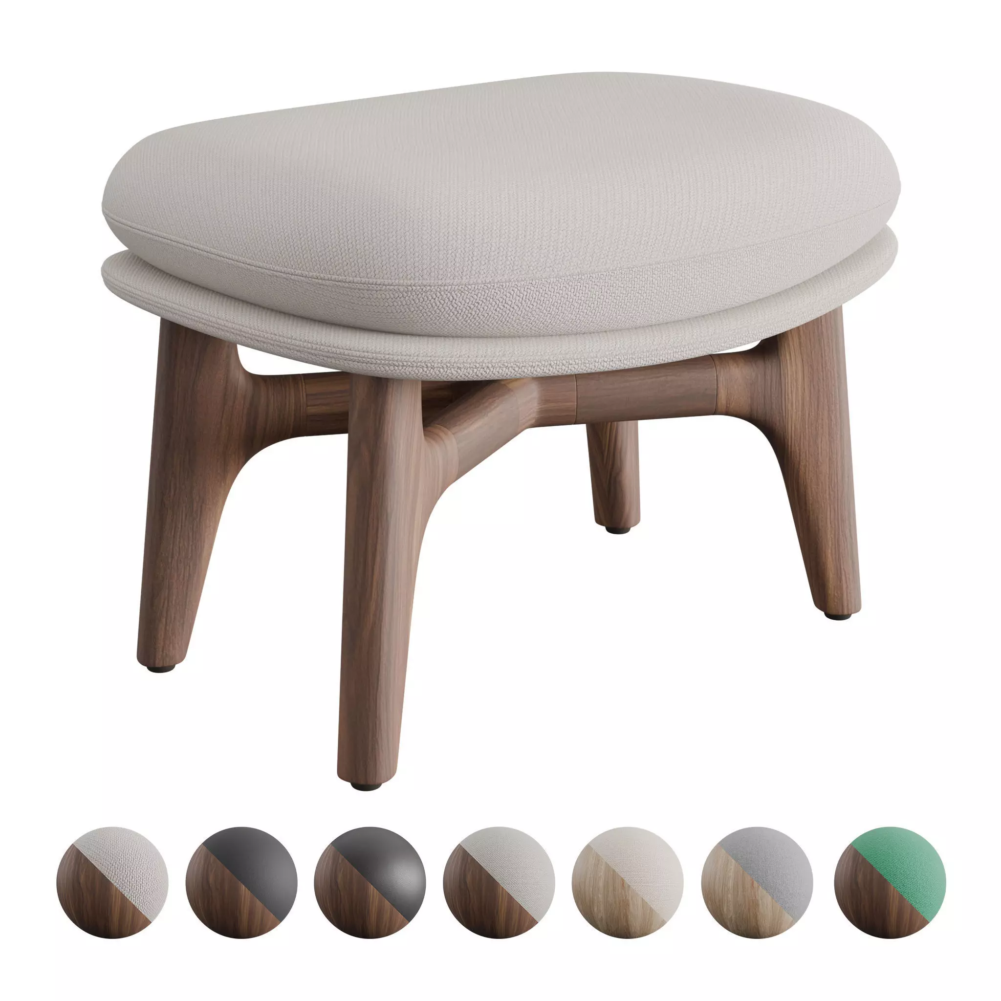 De La Espada - Neri and Hu Solo Ottoman 751O -  3D model_0