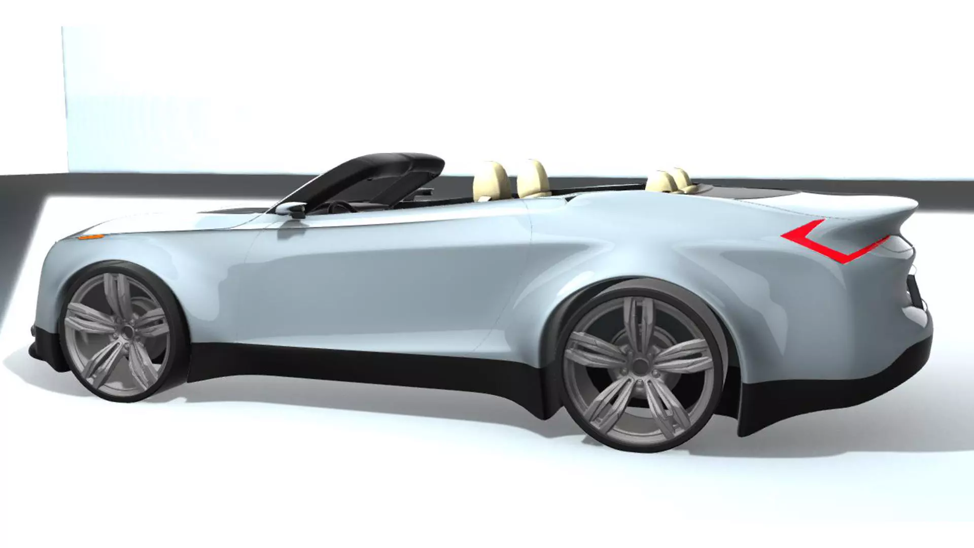 Cabrio Concept Car 3D model_2
