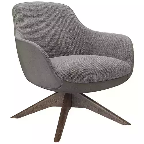 Modern Swivel Armchair 3D Model 