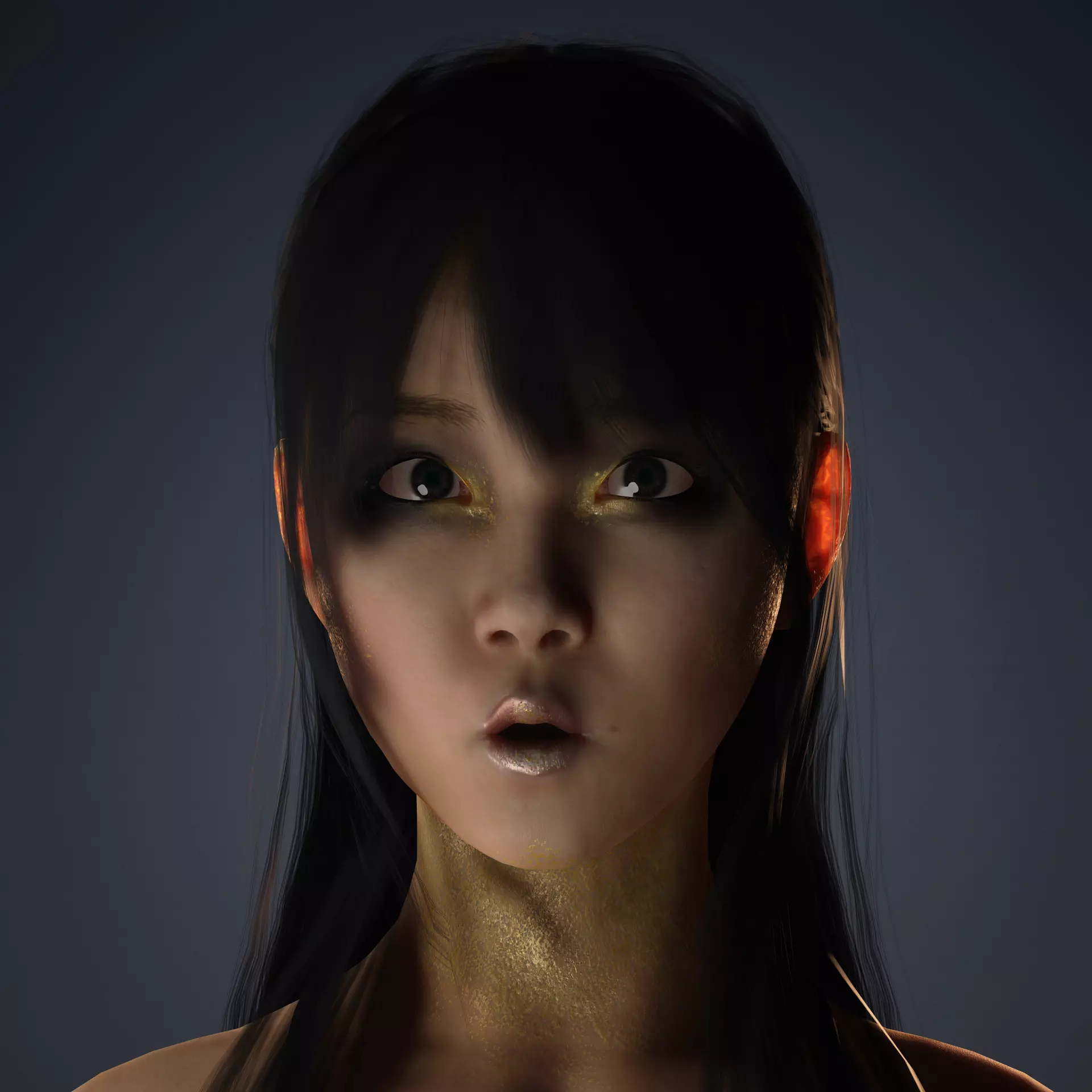 Character The Shadow Enchantress Low-poly 3D model_0