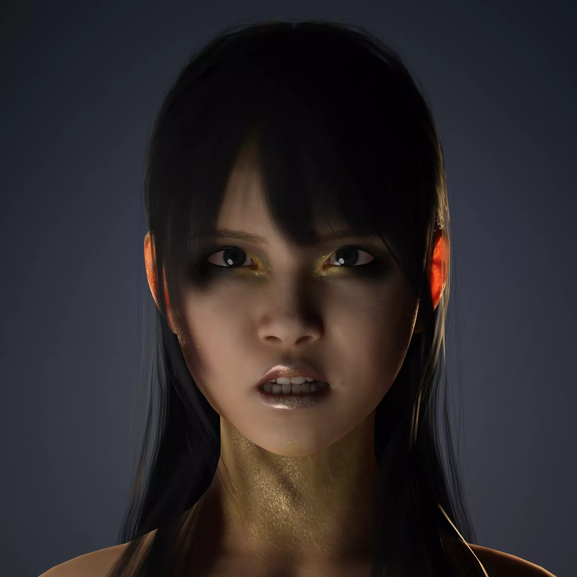 Character The Shadow Enchantress Low-poly 3D model_5