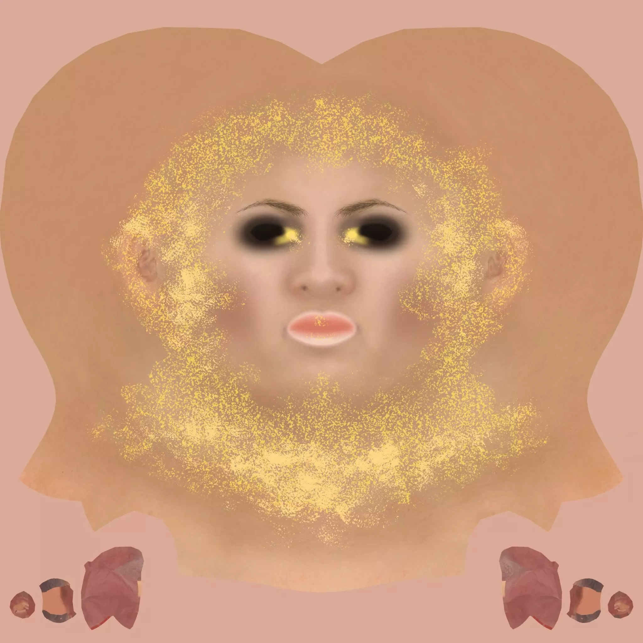 Character The Shadow Enchantress Low-poly 3D model_497