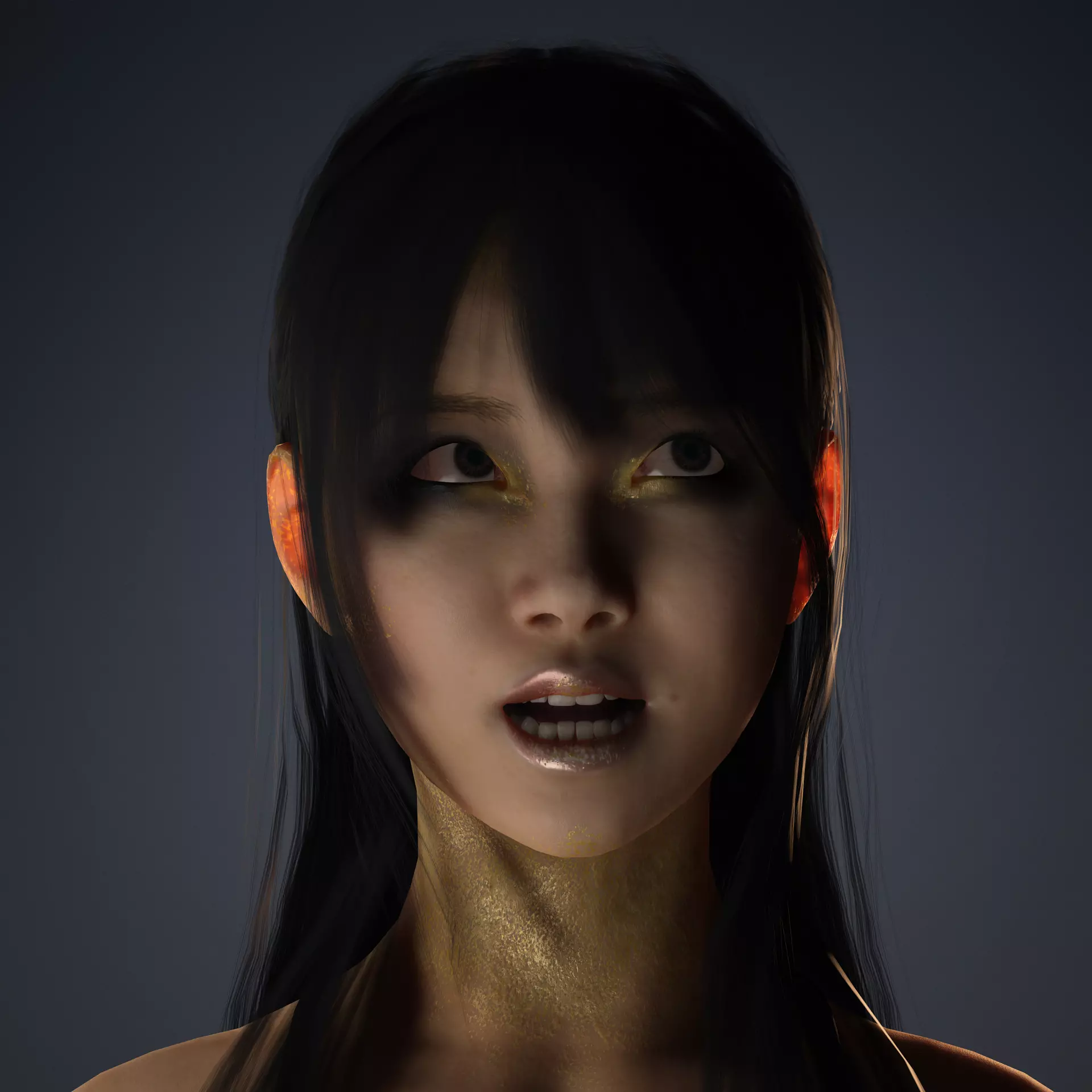 Character The Shadow Enchantress Low-poly 3D model_2