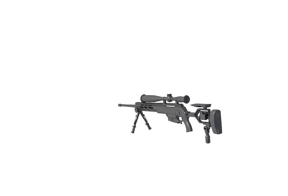 IWI DAN  sniper rifle  3D model_3