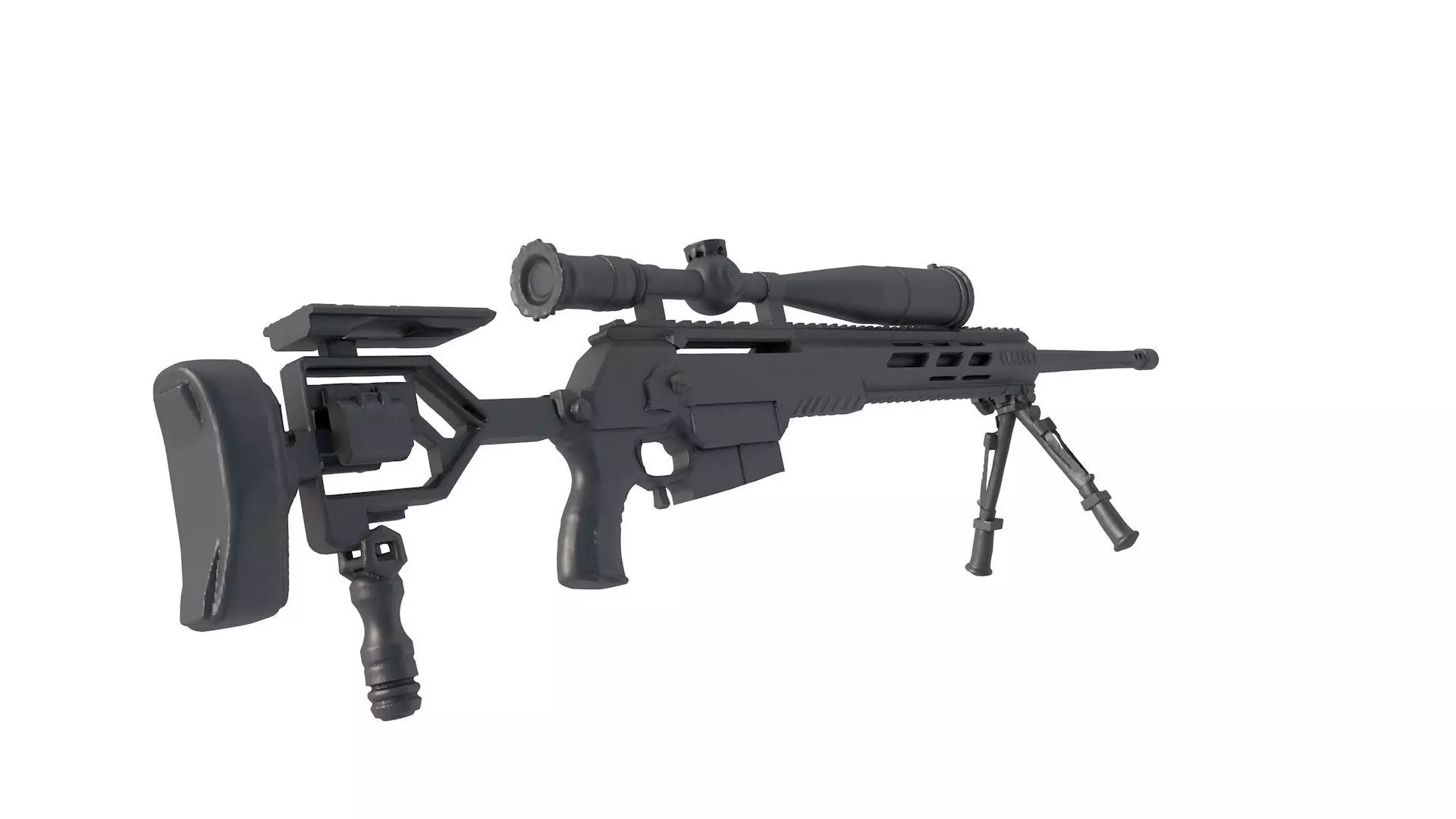 IWI DAN  sniper rifle  3D model_1
