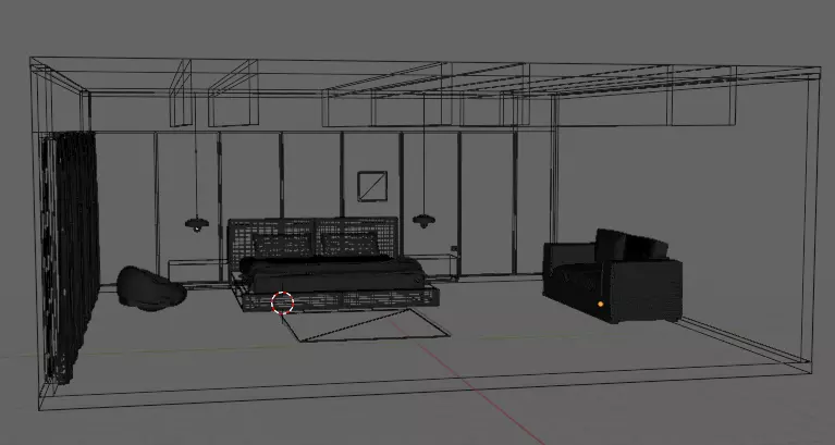 Modern Minimalist Bedroom 3D model_6