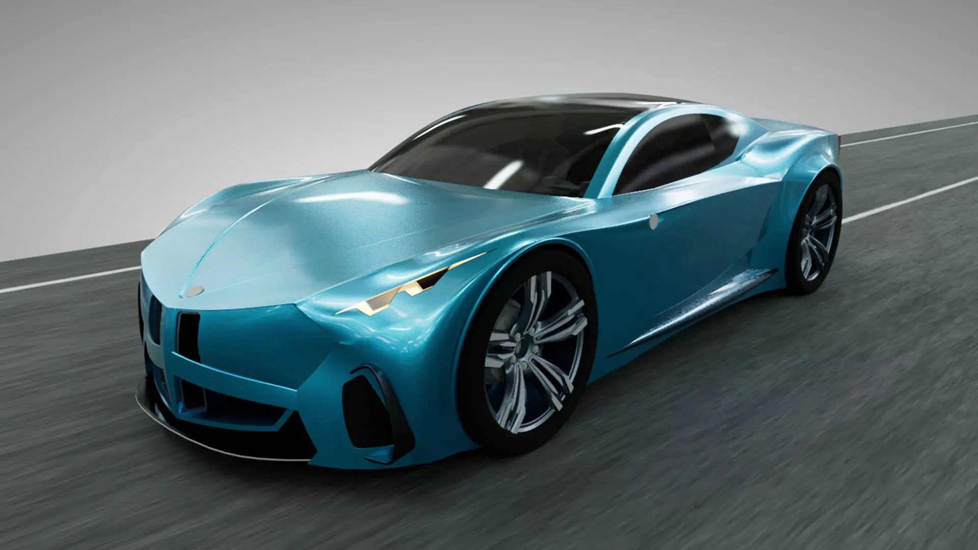 Tratos Coupe Concept Car 3D model_2