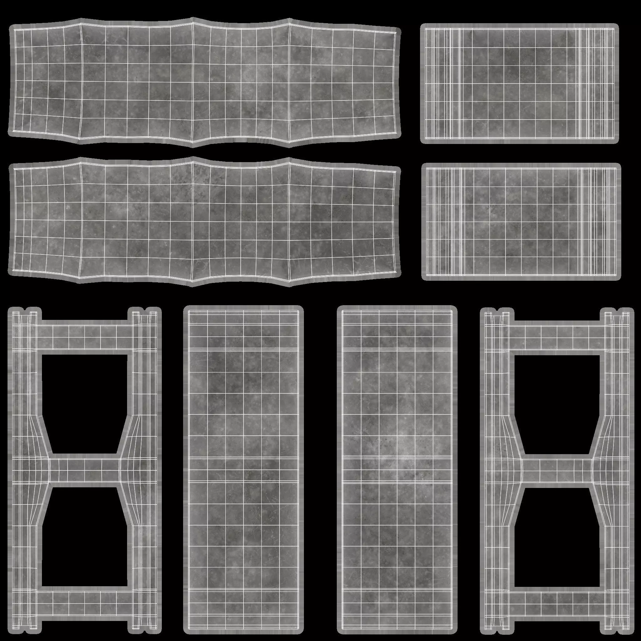 Wooden Pallet with Bricks 4 3D model_15