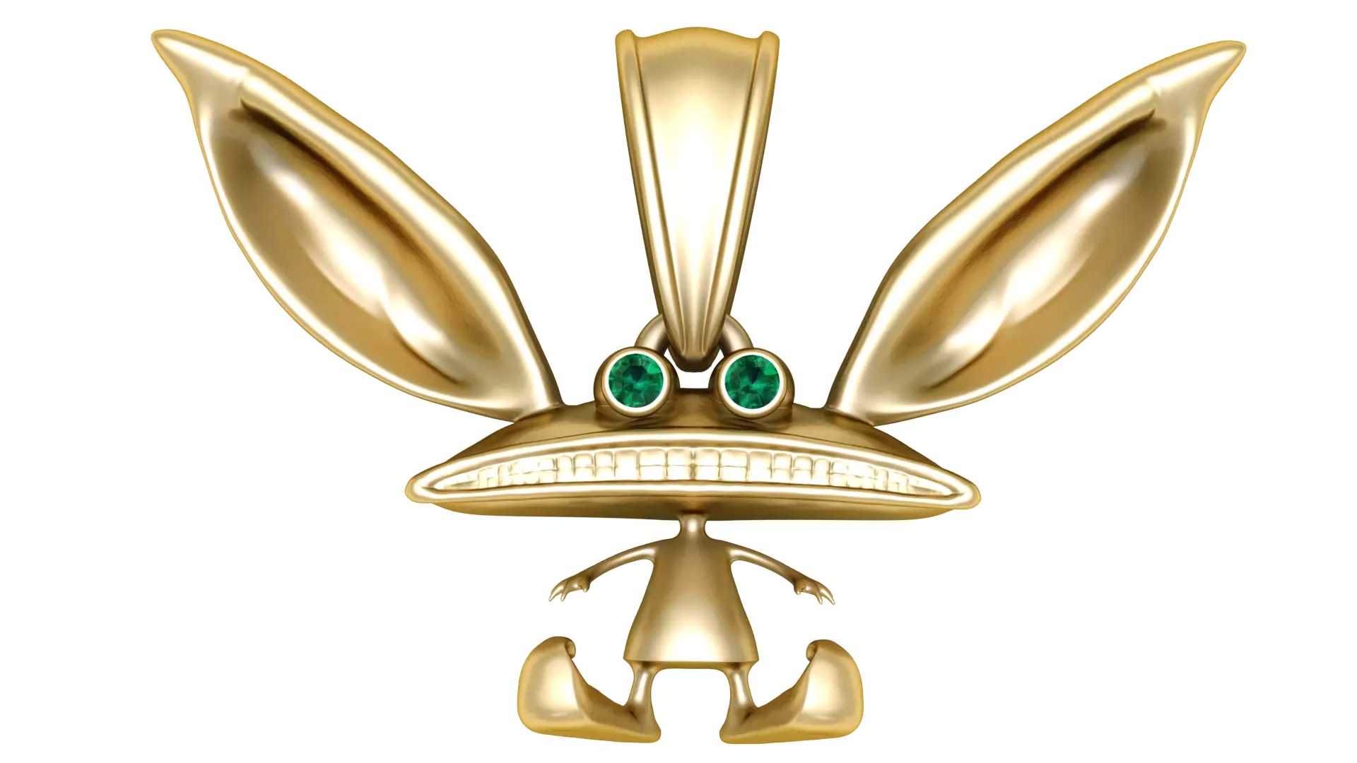 Big Ear Cartoon Character Pendant 3D Printable Model 3D print model