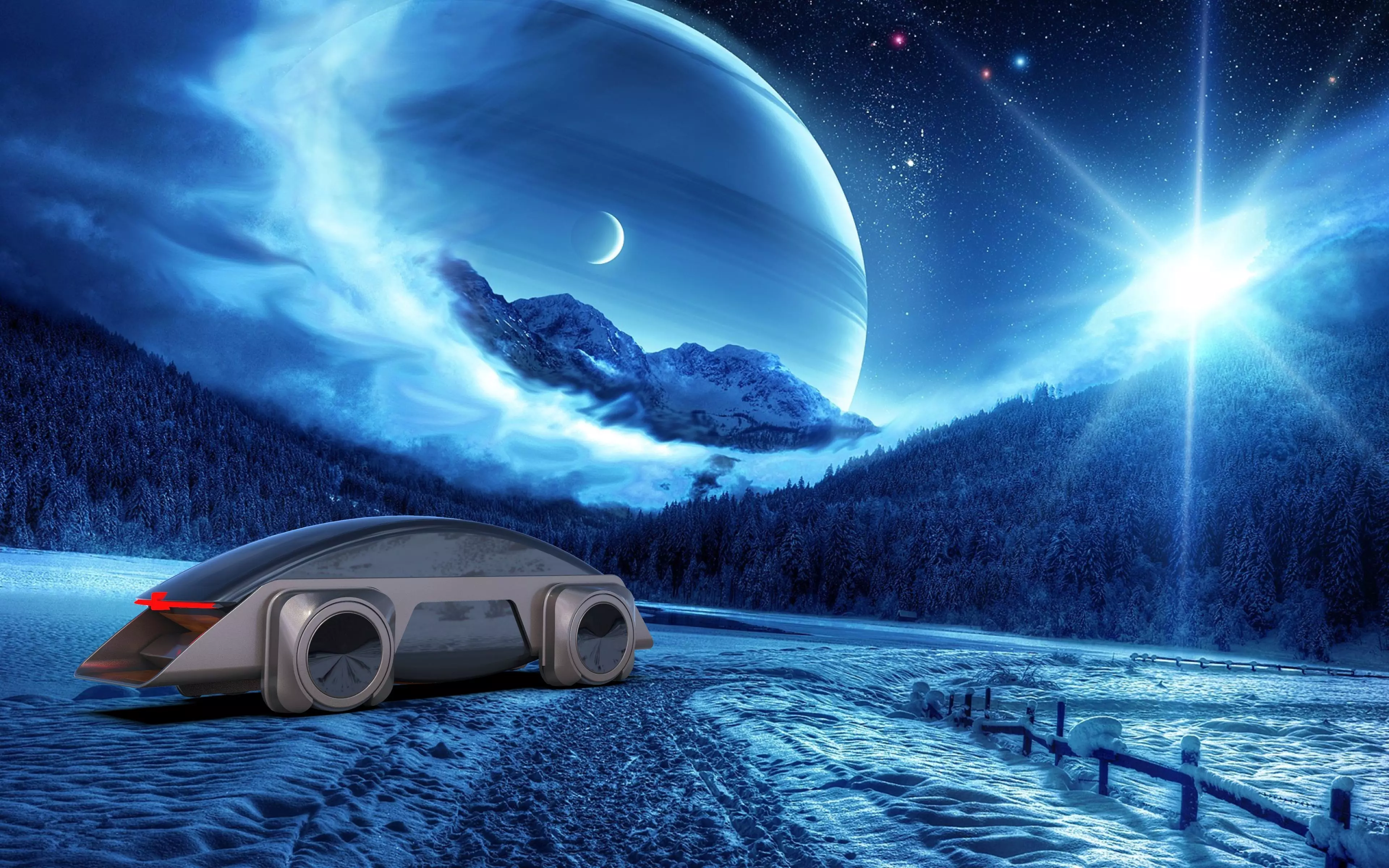 Self Driven Concept Car 3D model_1