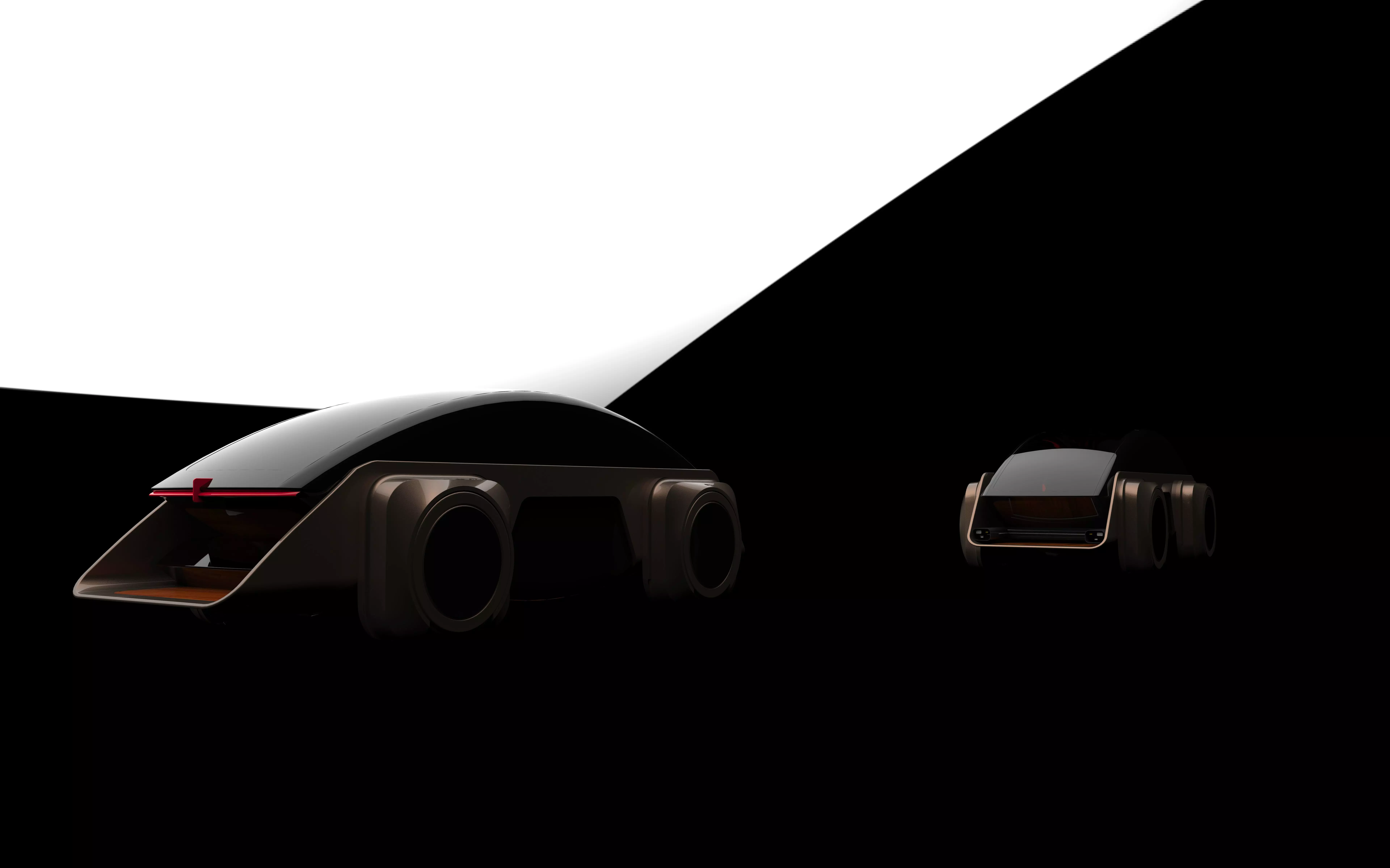 Self Driven Concept Car 3D model_3