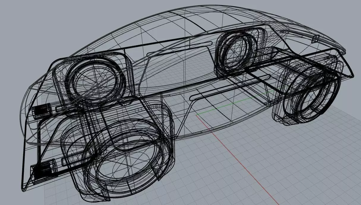 Self Driven Concept Car 3D model_7