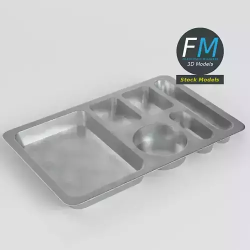 Empty compartment meal tray 2