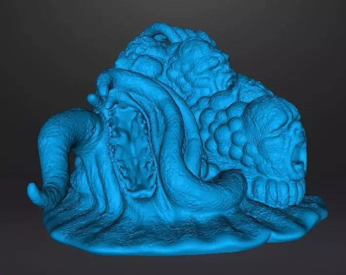 TENTACLE MONSTER CREATURE MODEL FIGURE HORROR FANTASY GAMES RPG 3D print model_10