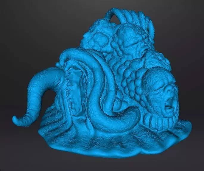 TENTACLE MONSTER CREATURE MODEL FIGURE HORROR FANTASY GAMES RPG 3D print model_12