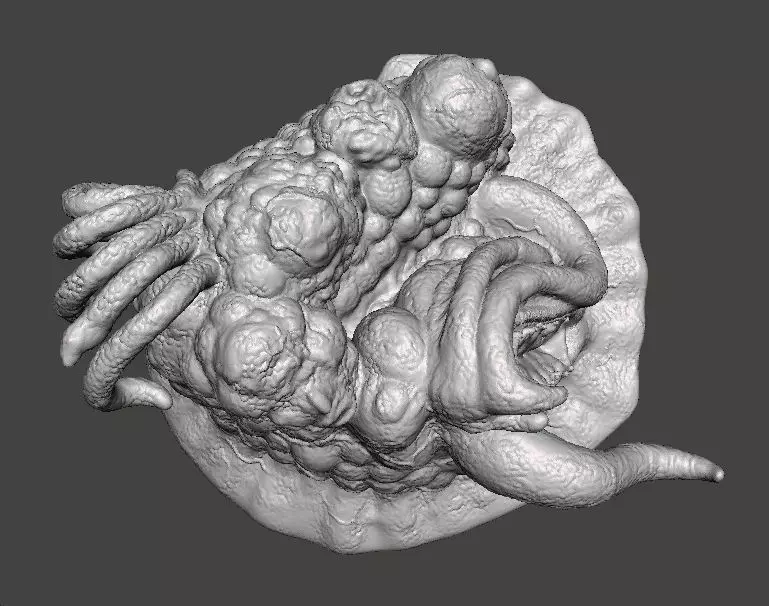 TENTACLE MONSTER CREATURE MODEL FIGURE HORROR FANTASY GAMES RPG 3D print model_9