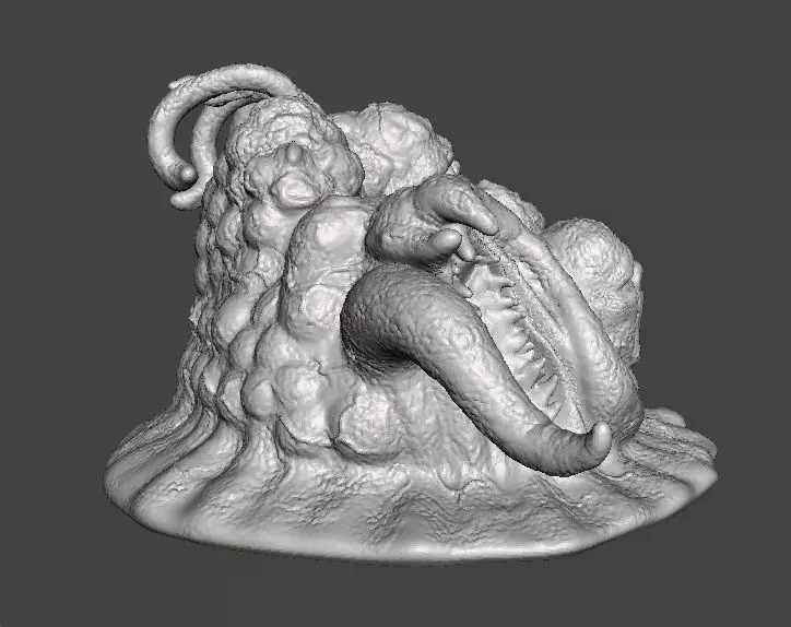 TENTACLE MONSTER CREATURE MODEL FIGURE HORROR FANTASY GAMES RPG 3D print model_4