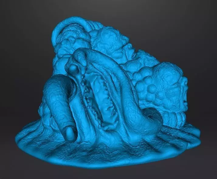 TENTACLE MONSTER CREATURE MODEL FIGURE HORROR FANTASY GAMES RPG 3D print model_11