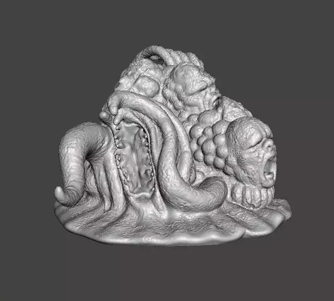 TENTACLE MONSTER CREATURE MODEL FIGURE HORROR FANTASY GAMES RPG 3D print model_0