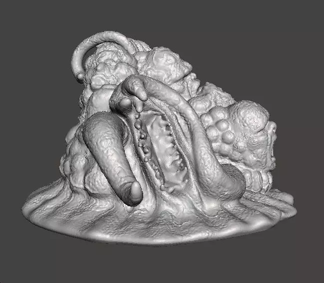 TENTACLE MONSTER CREATURE MODEL FIGURE HORROR FANTASY GAMES RPG 3D print model_2