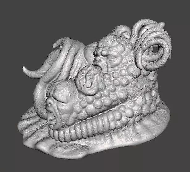 TENTACLE MONSTER CREATURE MODEL FIGURE HORROR FANTASY GAMES RPG 3D print model_7