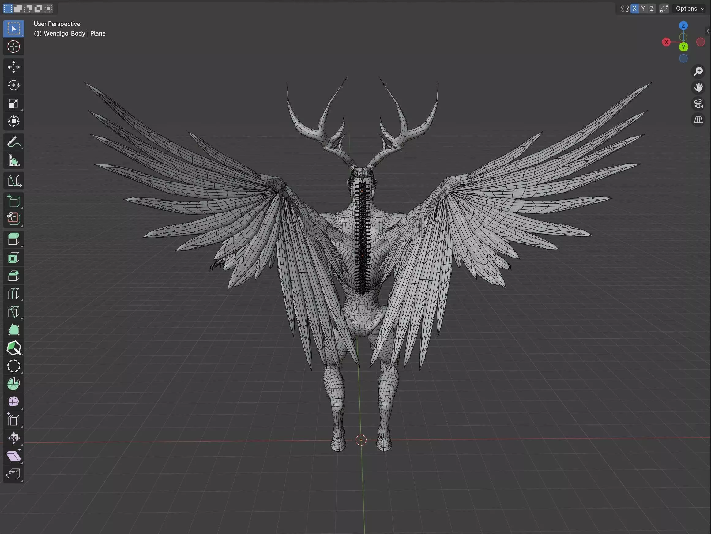 Wendigo 3D model_4