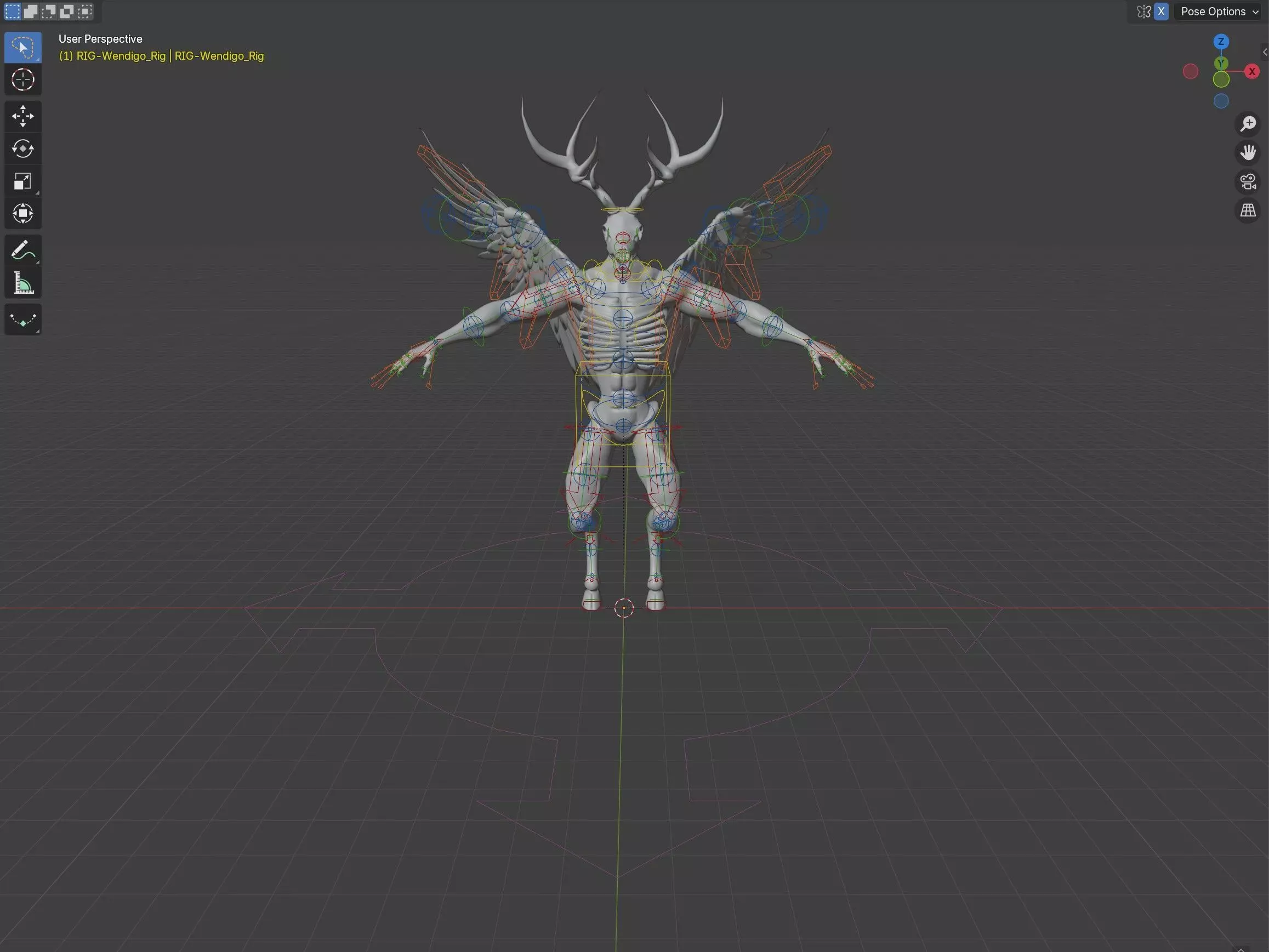 Wendigo 3D model_2