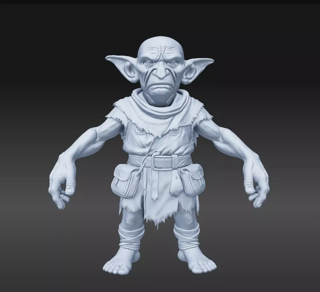 Stylized Goblin Character 3D model_1